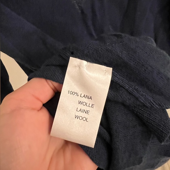 Vintage Blumarine Long Blue Cardigan with Jewel Trim Detail - Picture 5 of 8